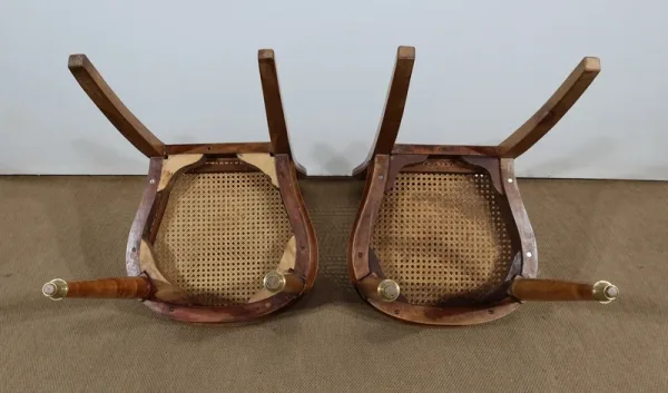 PAIR OF CANE CHAIRS