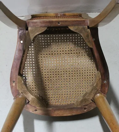 PAIR OF CANE CHAIRS