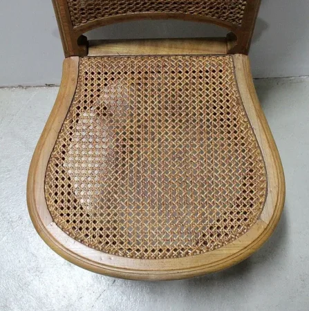 PAIR OF CANE CHAIRS