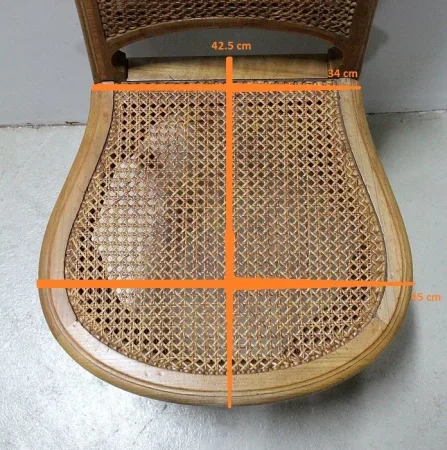 PAIR OF CANE CHAIRS
