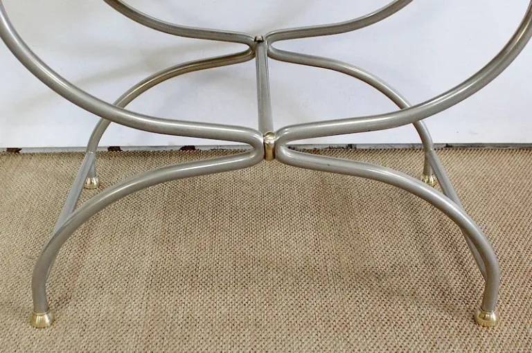 Tabouret Curule, goût Jansen – XXe