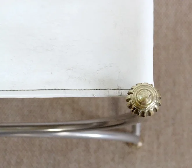 Tabouret Curule, goût Jansen – XXe