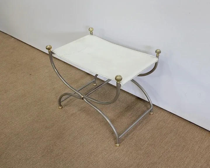 Tabouret Curule, goût Jansen – XXe