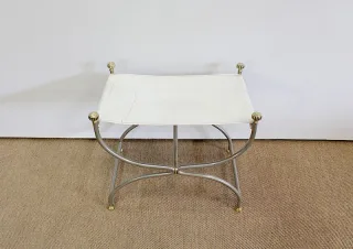 Tabouret Curule, goût Jansen – XXe