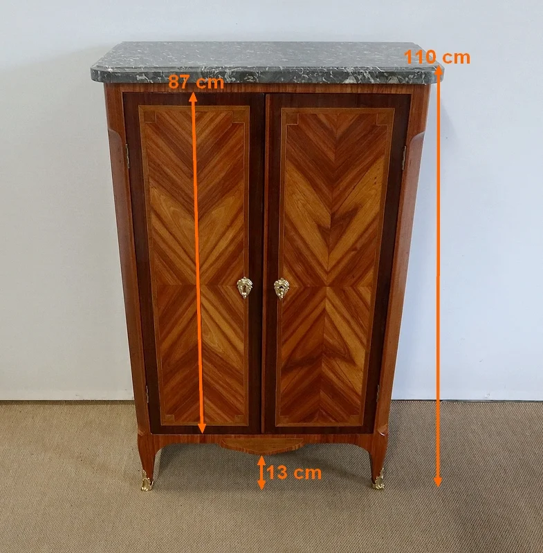 Meuble d’appui Transition Louis XV / Louis XVI en Bois de Rose - 1ère partie de XIXe