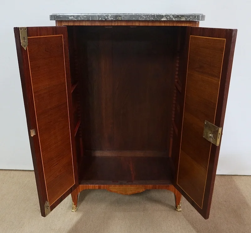 Meuble d’appui Transition Louis XV / Louis XVI en Bois de Rose - 1ère partie de XIXe