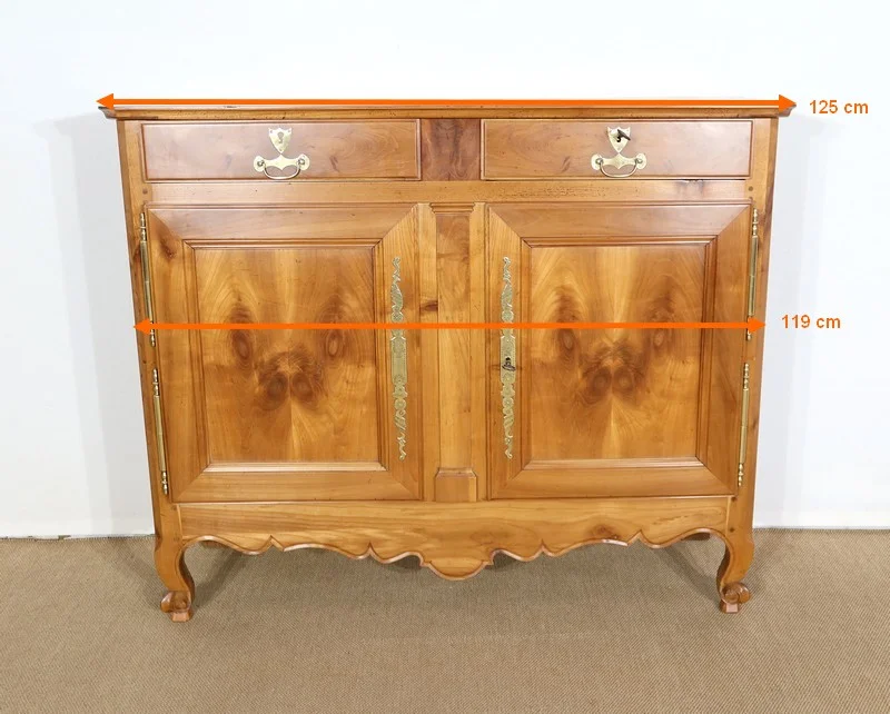 Buffet régional en Merisier massif, style Transition Louis XV / Louis XVI - Milieu XIXe
