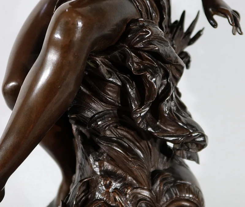 Important Bronze « Ondine » par M. Moreau – Milieu XIXe