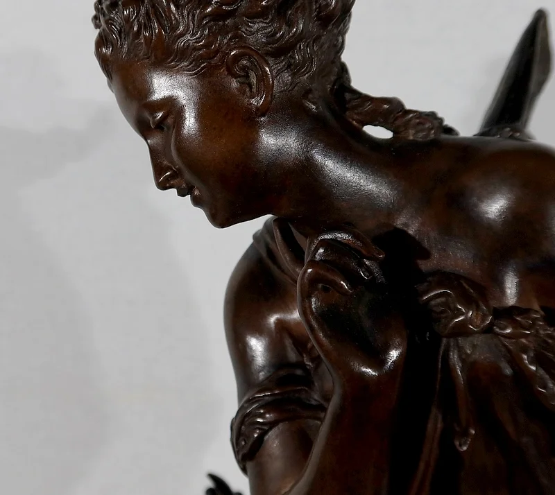 Important Bronze « Ondine » par M. Moreau – Milieu XIXe