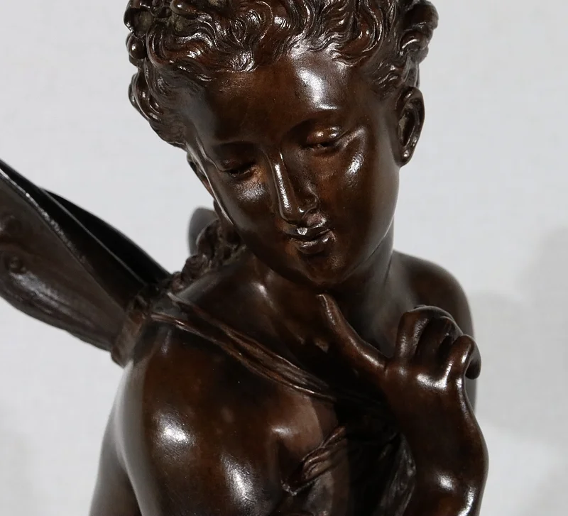 Important Bronze « Ondine » par M. Moreau – Milieu XIXe