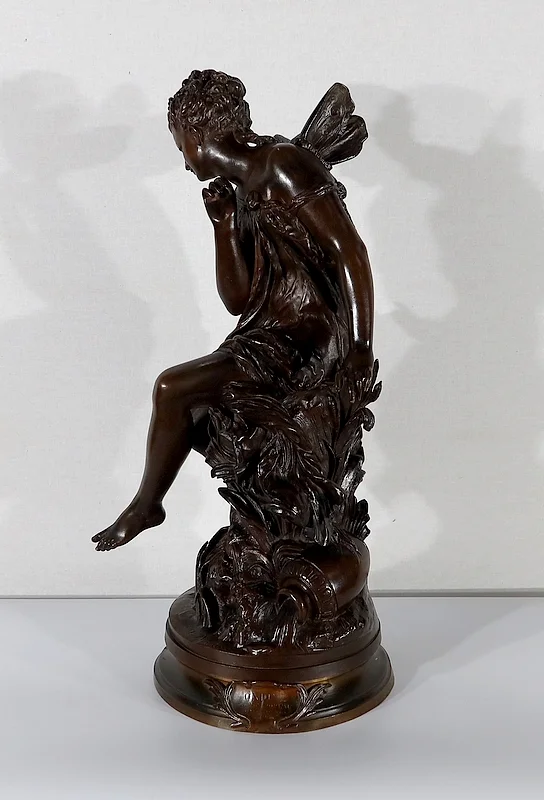 Important Bronze « Ondine » par M. Moreau – Milieu XIXe