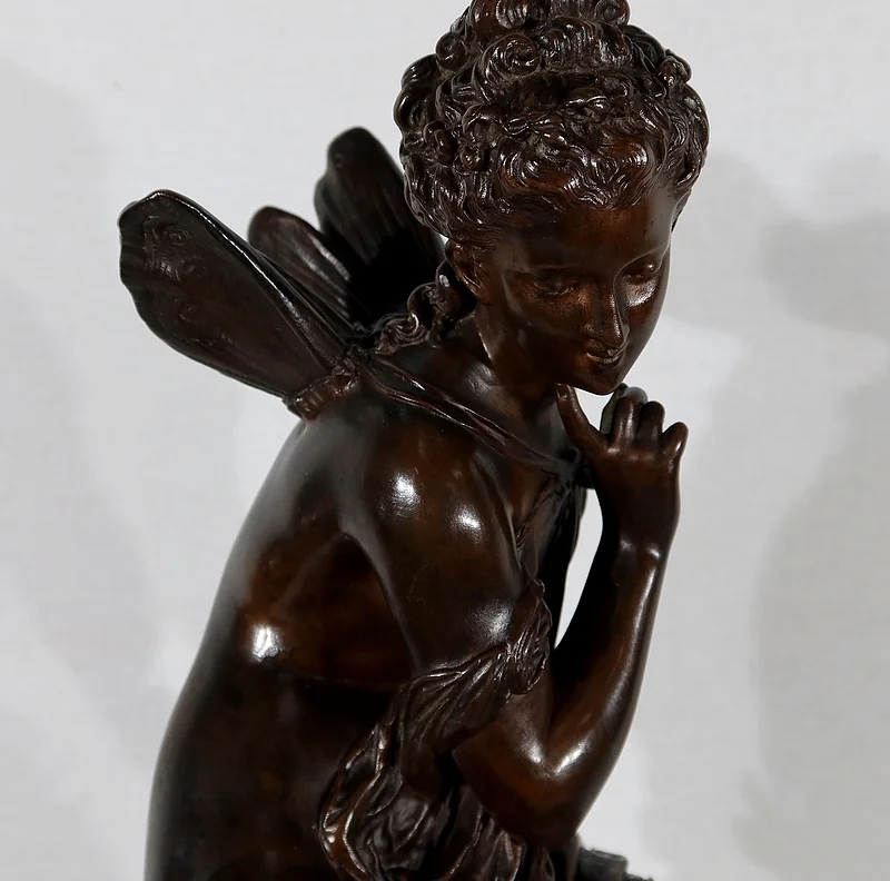 Important Bronze « Ondine » par M. Moreau – Milieu XIXe
