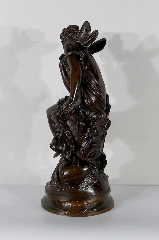 Important Bronze « Ondine » par M. Moreau – Milieu XIXe