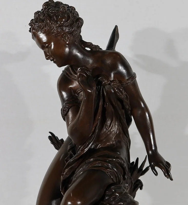 Important Bronze « Ondine » par M. Moreau – Milieu XIXe
