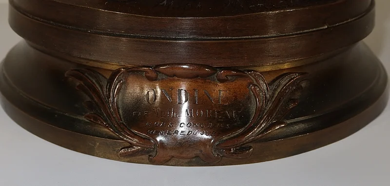 Important Bronze « Ondine » par M. Moreau – Milieu XIXe