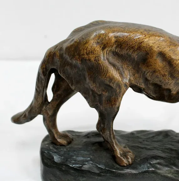 BRONZE HUND signiert TF CARTIER