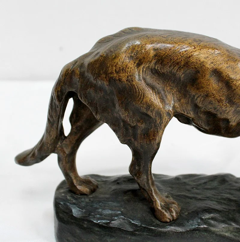 Bronze « Chien Berger Allemand » de T-F. Cartier – Début XXe