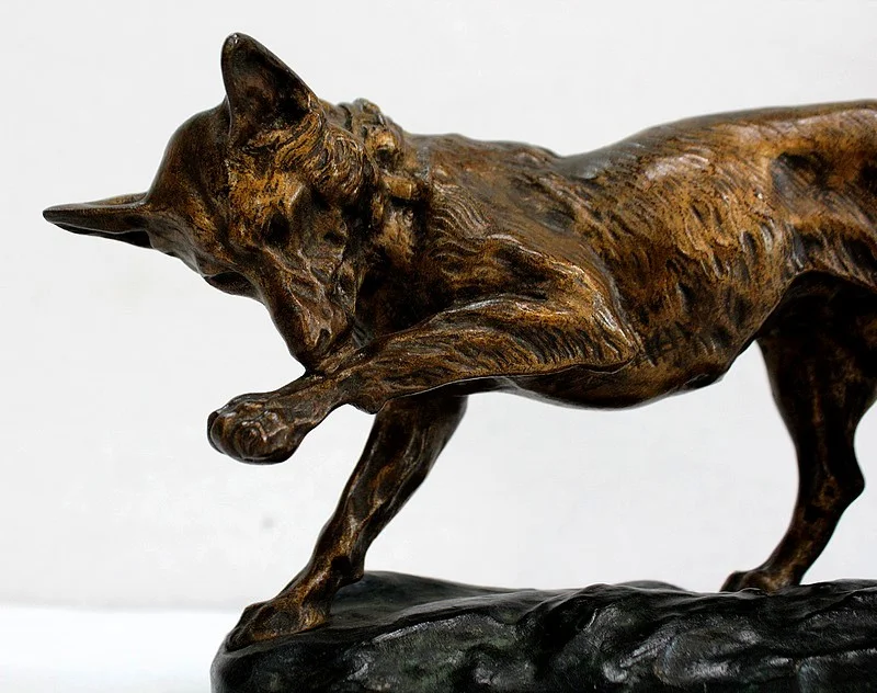 Bronze « Chien Berger Allemand » de T-F. Cartier – Début XXe