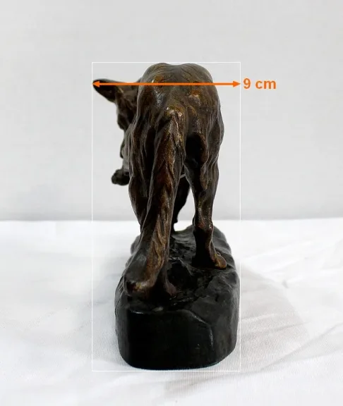 BRONZE HUND signiert TF CARTIER