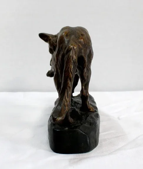 BRONZE HUND signiert TF CARTIER