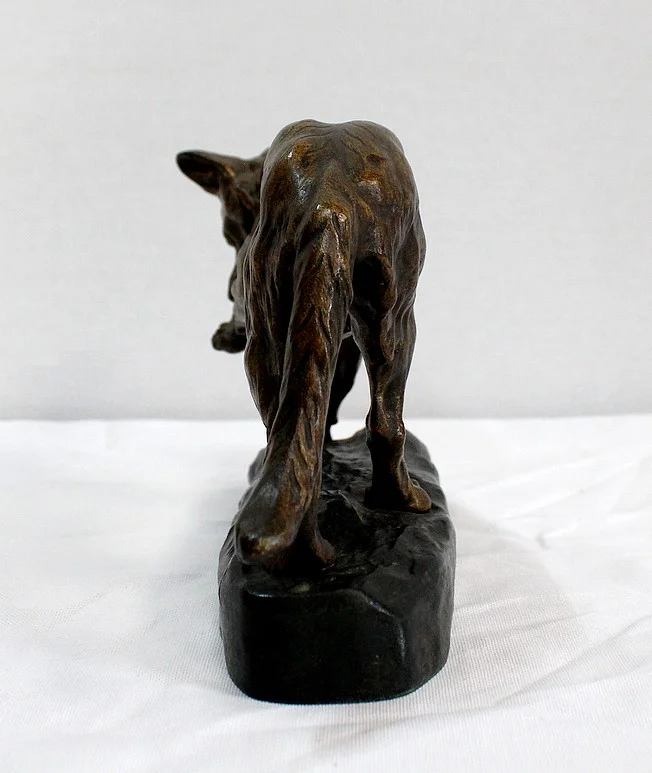 Bronze « Chien Berger Allemand » de T-F. Cartier – Début XXe