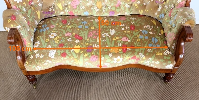 FRENCH RESTAURATION  PERIOD SETTEE