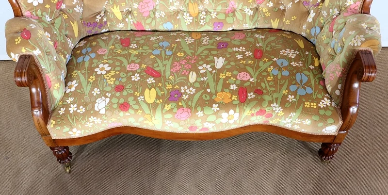 FRENCH RESTAURATION  PERIOD SETTEE