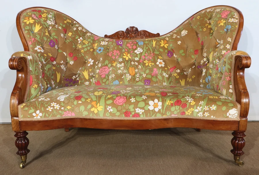FRENCH RESTAURATION  PERIOD SETTEE