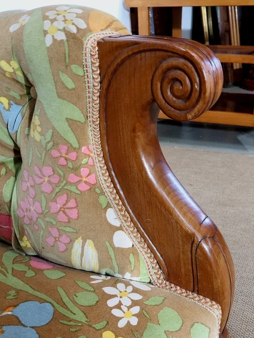 FRENCH RESTAURATION  PERIOD SETTEE