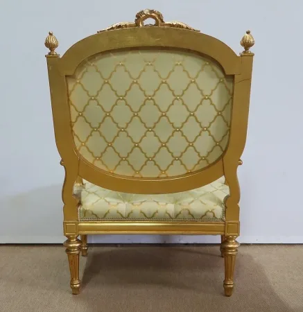 Paire de Fauteuils à la Reine Louis XVI, époque Napoléon III – Milieu XIXème