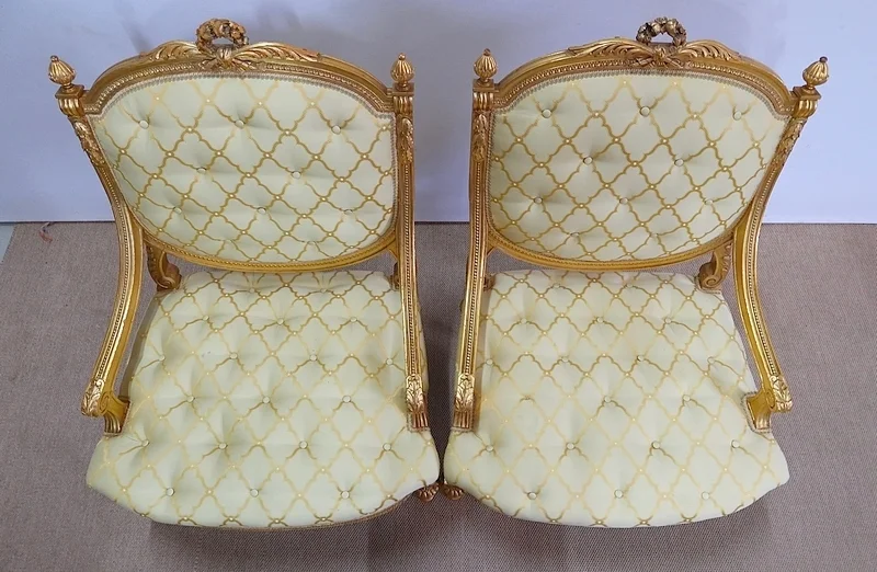 PAAR SESSEL IM LOUIS XVI-STIL