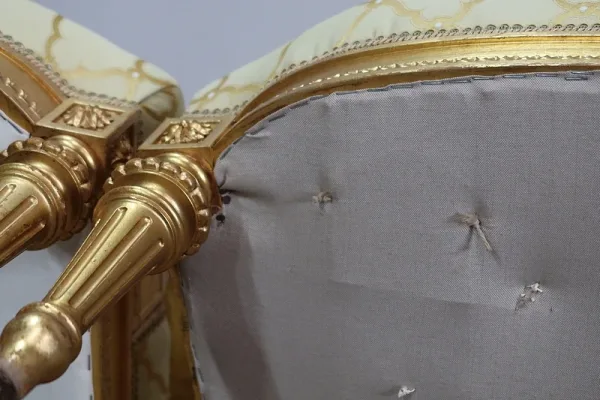 Paire de Fauteuils à la Reine Louis XVI, époque Napoléon III – Milieu XIXème