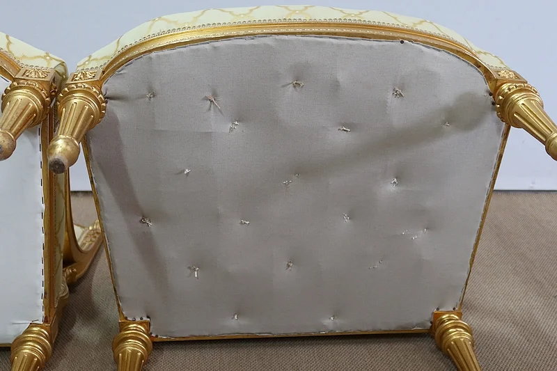 PAAR SESSEL IM LOUIS XVI-STIL