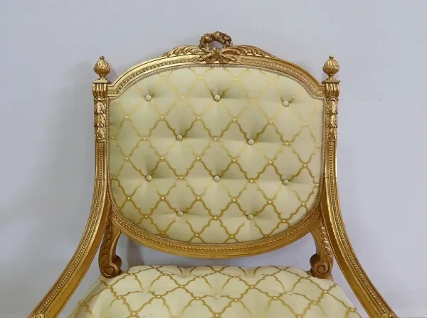 Paire de Fauteuils à la Reine Louis XVI, époque Napoléon III – Milieu XIXème