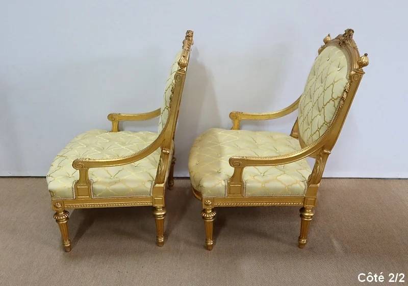 PAAR SESSEL IM LOUIS XVI-STIL