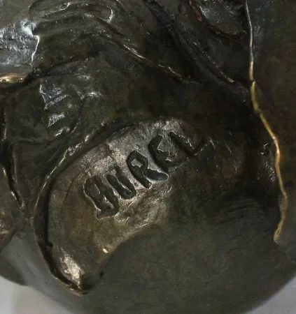 Bronze « Le fruit » signé S. Burel – Début XXe