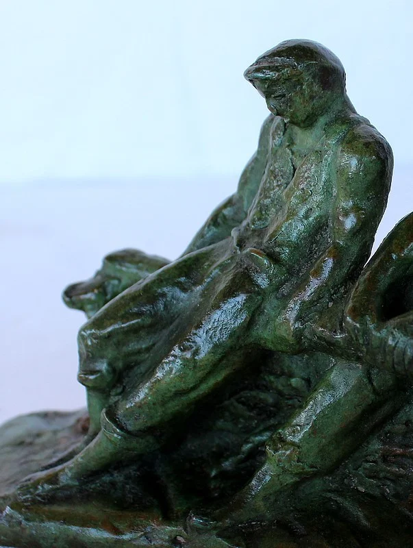 Bronze « Deux Pêcheurs à la barre» par Gufko – 1900