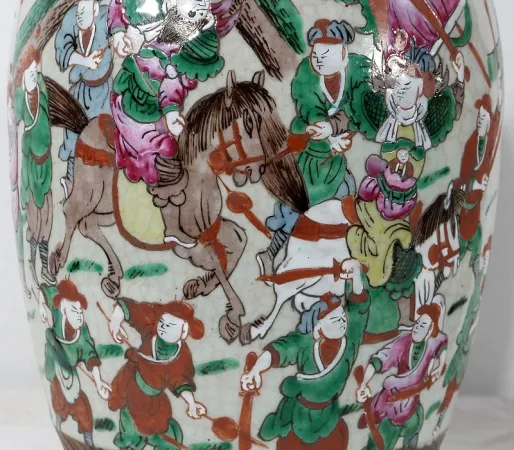 Paire de Vases en Porcelaine de Nankin, Chine – Fin XIXe