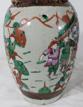 Paire de Vases en Porcelaine de Nankin, Chine – Fin XIXe
