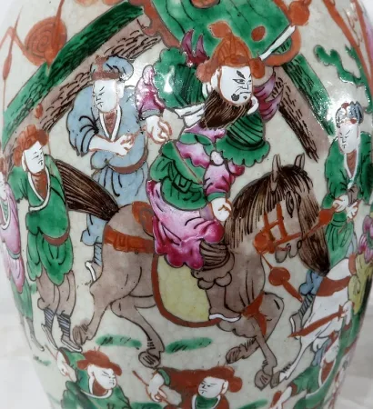 Paire de Vases en Porcelaine de Nankin, Chine – Fin XIXe