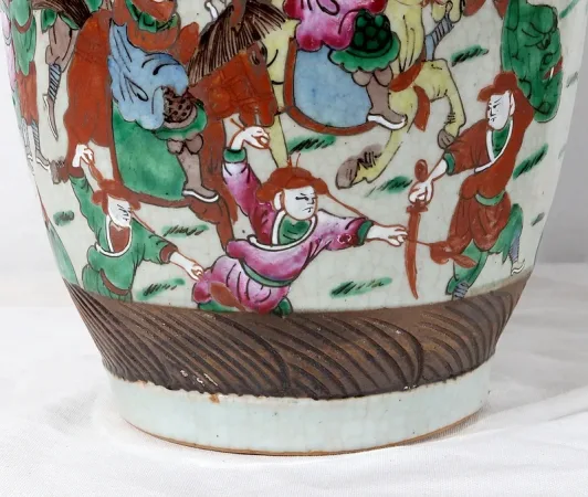 Paire de Vases en Porcelaine de Nankin, Chine – Fin XIXe