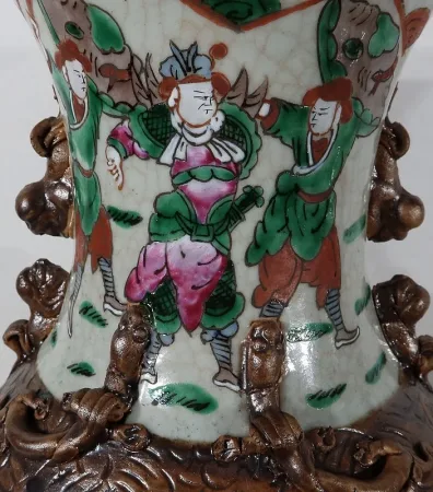 Paire de Vases en Porcelaine de Nankin, Chine – Fin XIXe