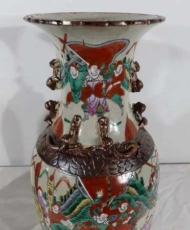Paire de Vases en Porcelaine de Nankin, Chine – Fin XIXe