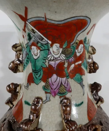 Paire de Vases en Porcelaine de Nankin, Chine – Fin XIXe