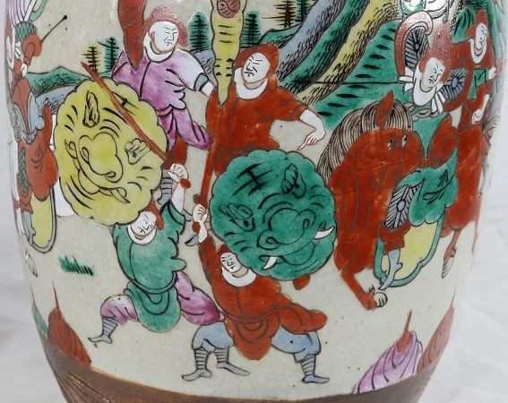 Paire de Vases en Porcelaine de Nankin, Chine – Fin XIXe