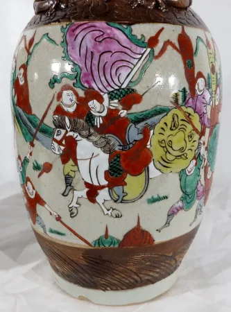 Paire de Vases en Porcelaine de Nankin, Chine – Fin XIXe