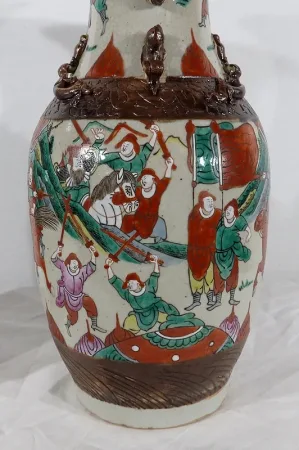 Paire de Vases en Porcelaine de Nankin, Chine – Fin XIXe