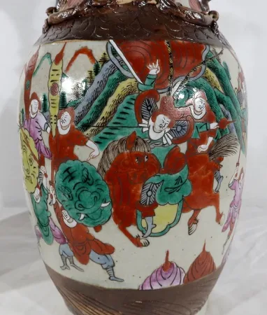 Paire de Vases en Porcelaine de Nankin, Chine – Fin XIXe