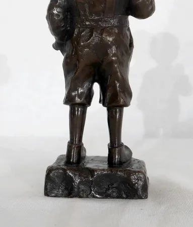 BRONZESTATUETTE von J. SCHMIDT FELLING