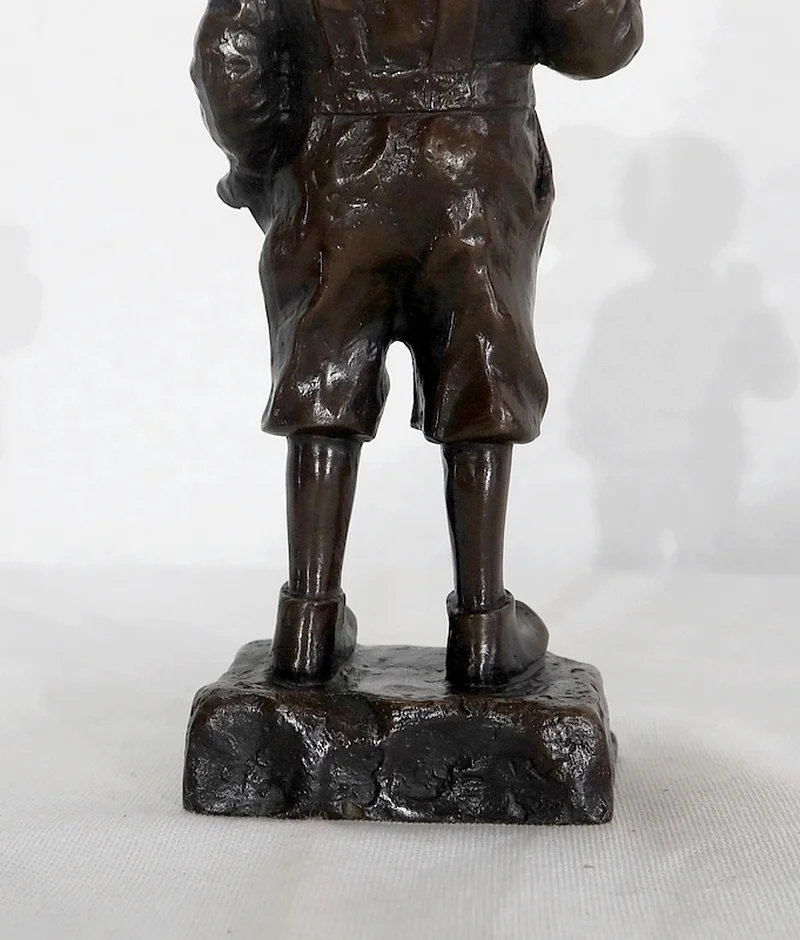 Bronze «Le Petit Fumeur» de J. Schmidt-Felling – 2ème moitié du XIXe